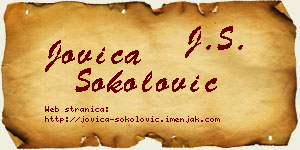 Jovica Sokolović vizit kartica